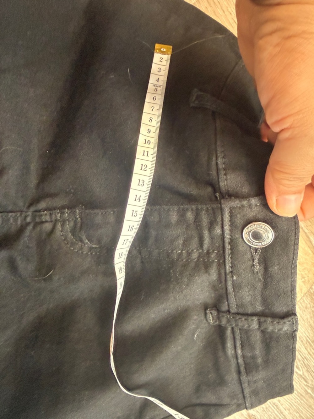 DV by Dolce Vita Black Clara Mini Denim Skirt, size 4 petite. - Picture 9 of 10